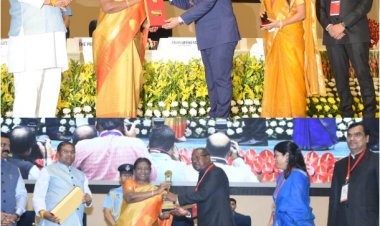 छत्तीसगढ़ को राष्ट्रपति श्रीमती मुर्मू के हाथों मिला भूमि सम्मान