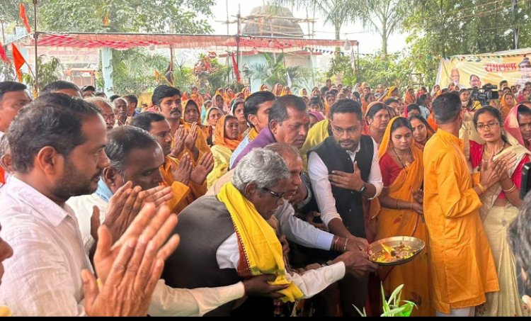 श्री रामलला प्राण- प्रतिष्ठा-रामोत्सव’’ के अवसर पर ग्राम बेन्द्री में आयोजित कार्यक्रम