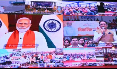 छत्तीसगढ़वासियों को 34,427 करोड़ रूपए की 10 परियोजनाओं की दी सौगात