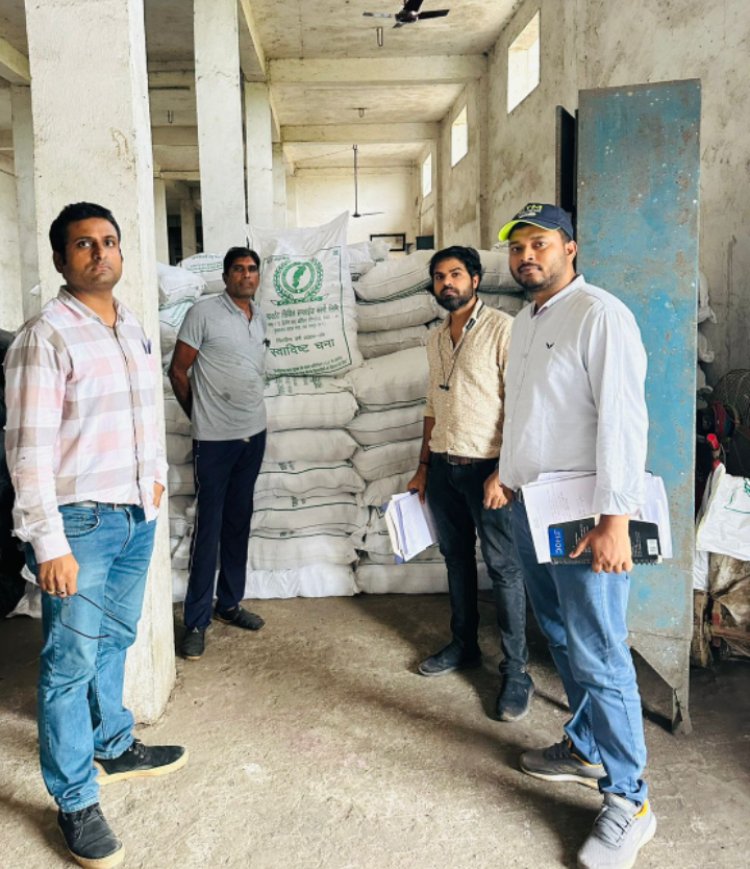 कलेक्टर डाॅ. गौरव सिंह के निर्देश पर खाद्य विभाग की टीम ने दाल मिल का किया निरीक्षण