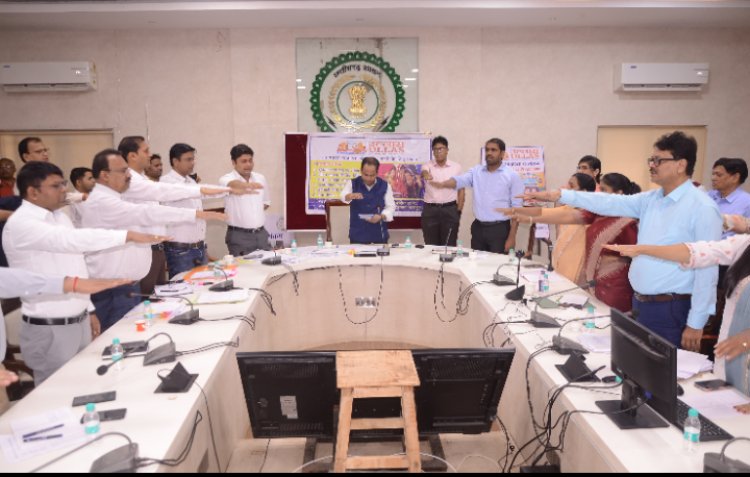 उल्लास नव भारत साक्षरता सप्ताह 1 से 7 सितंबर कलेक्टर डॉ. गौरव सिंह ने दिलाई उल्लास शपथ