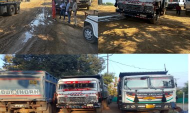 बिलासपुर कलेक्टर के निर्देश पर अवैध उत्खन्न पर खनिज की बड़ी कार्यवाही  खनिजों के अवैध उत्खनन एवं परिवहन पर 19 वाहन जप्त