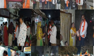 जनसंपर्क यात्रा जारी घनश्याम रक्सेल उर्फ बल्लू भाई को मिल रहा जनसमर्थन ,