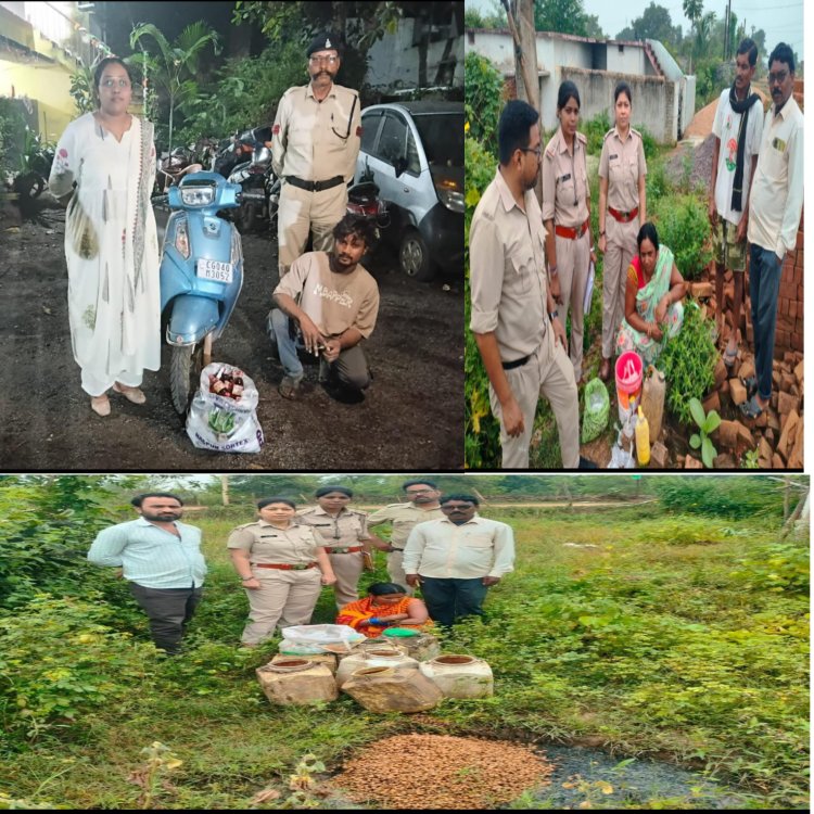 अवैध मदिरा परिवहन, निर्माण एवं विक्रय पर आबकारी विभाग की कार्यवाही