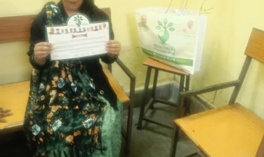 पर्यावरण संरक्षण का संदेश, प्रसूता माताओं को हरियाली की भेंट