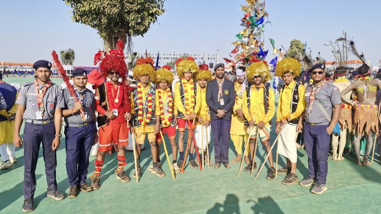 प्रथम राष्ट्रीय रोवर–रेंजर जंबूरी में जिले की राऊत नृत्य झांकी ने बटोरी विशेष प्रशंसा