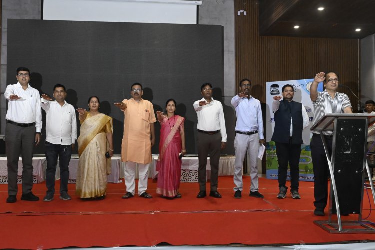 जल बचाने का संकल्प   भू-जल संरक्षण को बनाना होगा जनआंदोलन : विधायक श्री सुशांत शुक्ला