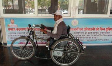 संबल केन्द्र बना दिव्यांगों के लिए संबल   केन्द्र में हुई श्री रघतनराम के ट्रायसिकल की निःशुल्क मरम्मत   दैनिक आवागमन की परेशानी हुई दूर